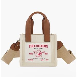 True Religion Canvas Mini Tote Bag